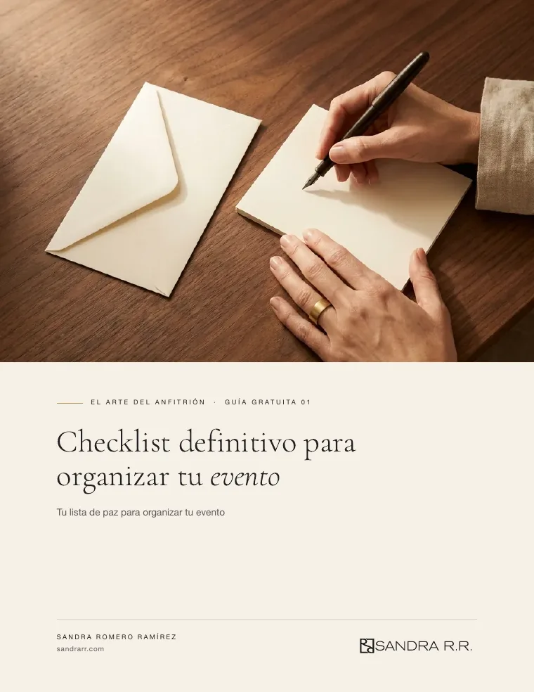 Portada de la guía «Checklist definitivo para organizar tu evento»